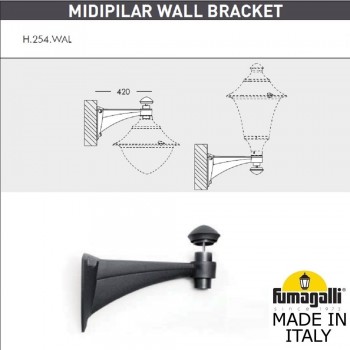 Консоль для паркового фонаря FUMAGALLI MIDIPILAR WALL  000.254.000.A0