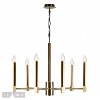 Подвесная люстра iLamp MiMi S1002/6 Золотая Подвесная люстра iLamp MiMi S1002/6 Золотая
