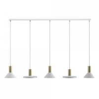 Подвесной светильник Nowodvorski Hermanos White/Solid Brass 8033 Подвесной светильник Nowodvorski Hermanos White/Solid Brass 8033