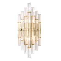 Бра Crystal Lux SARAGOSA AP2 BRASS/TRANSPARENTE Бра Crystal Lux SARAGOSA AP2 BRASS/TRANSPARENTE