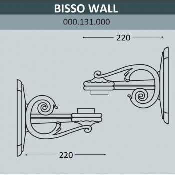 Консоль для паркового фонаря FUMAGALLI BISSO WALL  000.131.000.A0