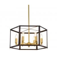 Подвесной светильник Lumina Deco Lorton LDP 1142-6 BK+MD Подвесной светильник Lumina Deco Lorton LDP 1142-6 BK+MD