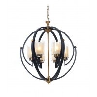 Подвесная люстра Lumina Deco Bergen LDP 1232-6 BK+MD