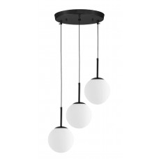 Подвесная люстра Lumina Deco Fredica LDP 6030-3-RD BK Подвесная люстра Lumina Deco Fredica LDP 6030-3-RD BK