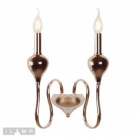 Настенный светильник iLamp Lady 88003-2 Золотой Настенный светильник iLamp Lady 88003-2 Золотой
