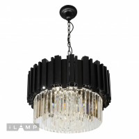 Подвесная люстра iLamp Element MD8584-6 Черная Подвесная люстра iLamp Element MD8584-6 Черная