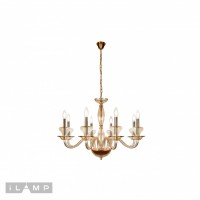 Подвесная люстра iLamp Mercury P9448-8 Gold Подвесная люстра iLamp Mercury P9448-8 Gold