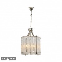 Подвесной светильник iLamp MANHATTAN P2554-4 NICKEL Подвесной светильник iLamp MANHATTAN P2554-4 NICKEL