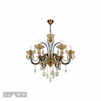 Подвесная люстра iLamp Asia 61081-6 Бронзовая Подвесная люстра iLamp Asia 61081-6 Бронзовая