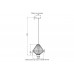 Светильник подвесной Crystal Lux CUADRA SP15W LED GOLD