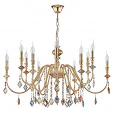 Люстра Crystal Lux MERCEDES SP6+6 GOLD/COLOR