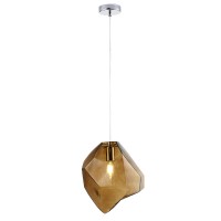 Светильник подвесной Crystal Lux NUESTRO SP1 CHROME/BROWN Светильник подвесной Crystal Lux NUESTRO SP1 CHROME/BROWN