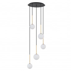 Люстра подвесная Nowodvorski Karo Black/Satine Gold 10303