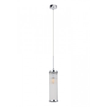Светильник подвесной Crystal Lux TADEO SP1 D100 CHROME/TRANSPARENTE