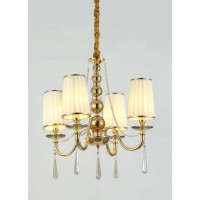 Хрустальная подвесная люстра Lumina Deco Fabione LDP 1200-4 F.GD Хрустальная подвесная люстра Lumina Deco Fabione LDP 1200-4 F.GD