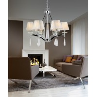 Хрустальная подвесная люстра Lumina Deco Valentina LDP 1240-6 CHR