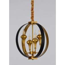 Подвесная люстра Lumina Deco Demetra LDP 1225-4 BK+GD Подвесная люстра Lumina Deco Demetra LDP 1225-4 BK+GD