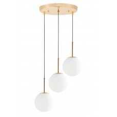 Подвесная люстра Lumina Deco Fredica LDP 6030-3-RD GD Подвесная люстра Lumina Deco Fredica LDP 6030-3-RD GD