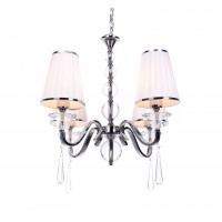 Хрустальная подвесная люстра Lumina Deco Federrica LDP 1158-4 WT