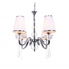 Хрустальная подвесная люстра Lumina Deco Federrica LDP 1158-4 WT