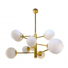 167/10-Gl Люстра подвесная золотая G9x10 ELVAN