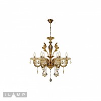 Подвесная люстра iLamp Asia 81069-6 Бронзовая Подвесная люстра iLamp Asia 81069-6 Бронзовая