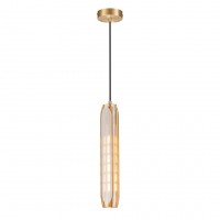 Светильник подвесной Belfast Gibson 6133-1 BR CA Латунь / Стекло / Янтарный Светильник подвесной Belfast Gibson 6133-1 BR CA Латунь / Стекло / Янтарный