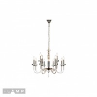 Подвесная люстра iLamp Vibe P9474-8+4 Nickel Подвесная люстра iLamp Vibe P9474-8+4 Nickel