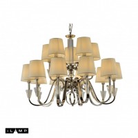 Подвесная люстра iLamp Alesti P2424-10+5 Nickel Подвесная люстра iLamp Alesti P2424-10+5 Nickel