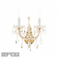 Светильник настенный iLamp Diamond W6071-2 GD+CL Светильник настенный iLamp Diamond W6071-2 GD+CL