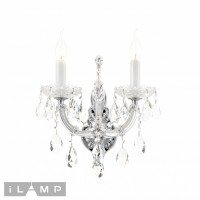 Светильник настенный iLamp Diamond W6071-2 CR+CL Светильник настенный iLamp Diamond W6071-2 CR+CL