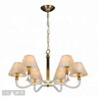Подвесная люстра iLamp Amber YT2043-6 Золото+прозрачная Подвесная люстра iLamp Amber YT2043-6 Золото+прозрачная