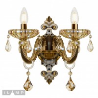 Настенный светильник iLamp Asia 81069-2 Бронзовый Настенный светильник iLamp Asia 81069-2 Бронзовый