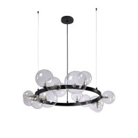 Люстра Crystal Lux AGATA SP15 V2 BLACK/TRANSPARENTE Люстра Crystal Lux AGATA SP15 V2 BLACK/TRANSPARENTE