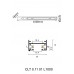 Шинопровод однофазный с питанием и заглушкой Crystal Lux CLT 0.11 01 L1000 BL