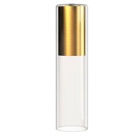 Плафон Nowodvorski Cameleon Cylinder M Transparent/Brass 8543
