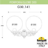 Светильник уличный настенный FUMAGALLI PORPORA/G300 G30.141.000.WYF1R Светильник уличный настенный FUMAGALLI PORPORA/G300 G30.141.000.WYF1R