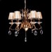 Хрустальная подвесная люстра Lumina Deco Finezzia LDP 9267-6 GD