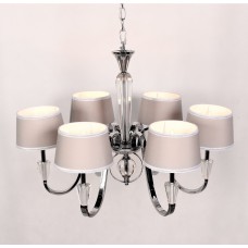 Хрустальная подвесная люстра Lumina Deco Capucci LDP 66076-6 CHR