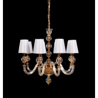 Хрустальная подвесная люстра Lumina Deco STEFANEA LDP 5012-8 WT Хрустальная подвесная люстра Lumina Deco STEFANEA LDP 5012-8 WT