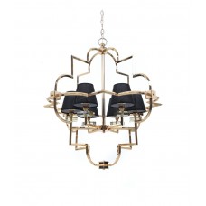 Подвесная люстра Lumina Deco Baltimore LDP 8020-6 GD+BK Подвесная люстра Lumina Deco Baltimore LDP 8020-6 GD+BK