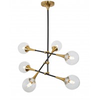 Подвесной светильник Lumina Deco Vivaldo LDP 6027-6 BK+MD Подвесной светильник Lumina Deco Vivaldo LDP 6027-6 BK+MD