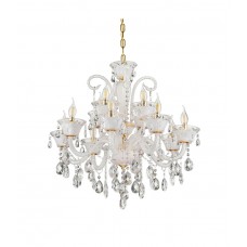 Хрустальная подвесная люстра Lumina Deco Eliza LDP 7028-8+4 WT