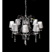 Хрустальная подвесная люстра Lumina Deco Venisia LDP 8810-8 SL Хрустальная подвесная люстра Lumina Deco Venisia LDP 8810-8 SL