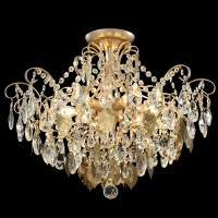 Светильник потолочный Crystal Lux ESMIRALDA PL6 GOLD Светильник потолочный Crystal Lux ESMIRALDA PL6 GOLD