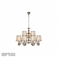 Подвесная люстра iLamp Brooklyn P2401-8+4 Nickel Подвесная люстра iLamp Brooklyn P2401-8+4 Nickel
