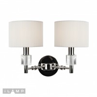 Настенный светильник iLamp Alexa W2404-2 Nickel Настенный светильник iLamp Alexa W2404-2 Nickel