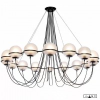 Подвесная люстра iLamp GLOBE 10346P/16 BLACK&WHITE Подвесная люстра iLamp GLOBE 10346P/16 BLACK&WHITE