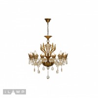Подвесная люстра iLamp Asia 61078-6 Бронзвая Подвесная люстра iLamp Asia 61078-6 Бронзвая