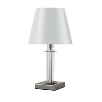 Настольная лампа Crystal Lux NICOLAS LG1 NICKEL/WHITE Настольная лампа Crystal Lux NICOLAS LG1 NICKEL/WHITE